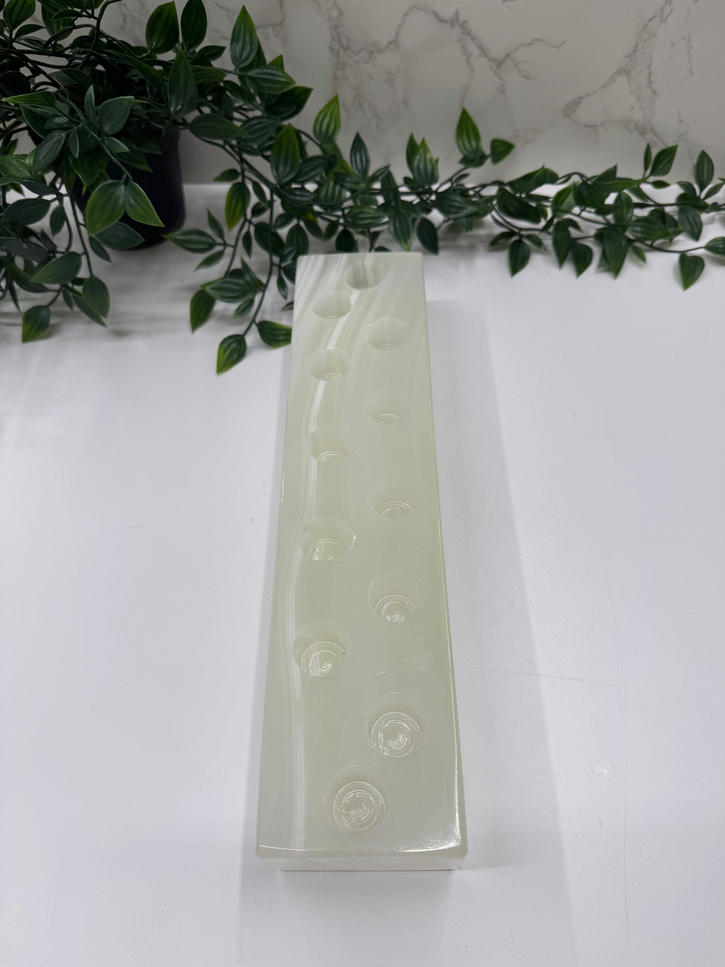 Onyx/Calcite long candle holder B