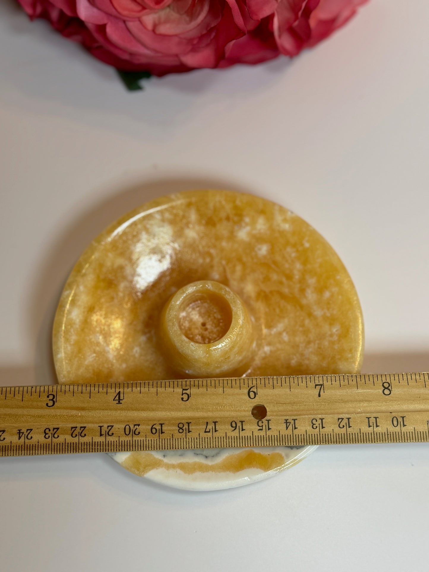 Onyx Incense Holder Round