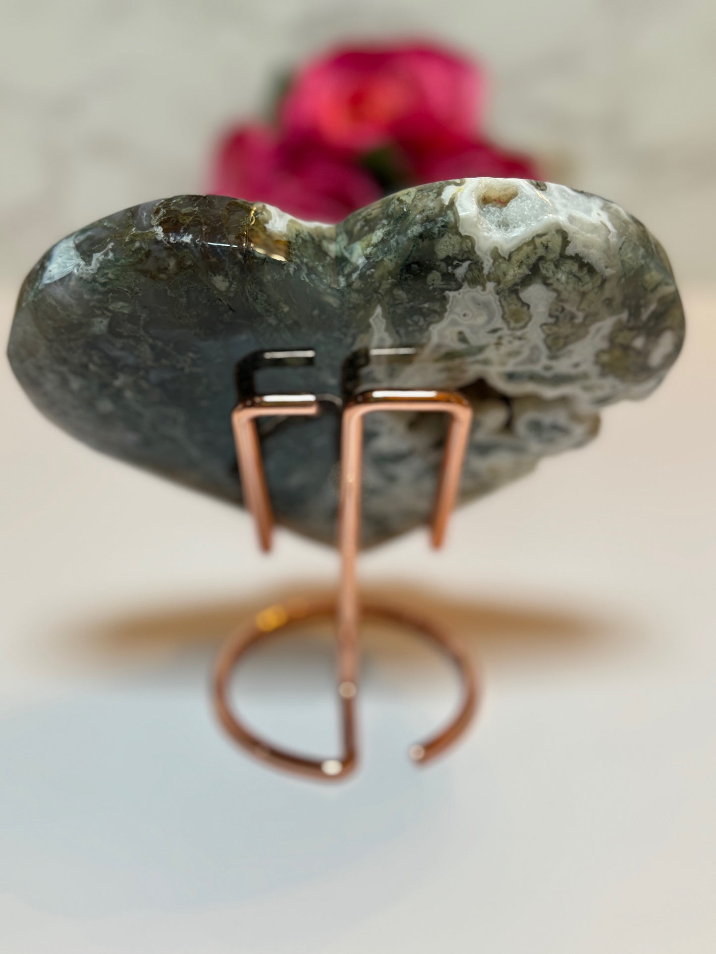 Moss Heart with Stand