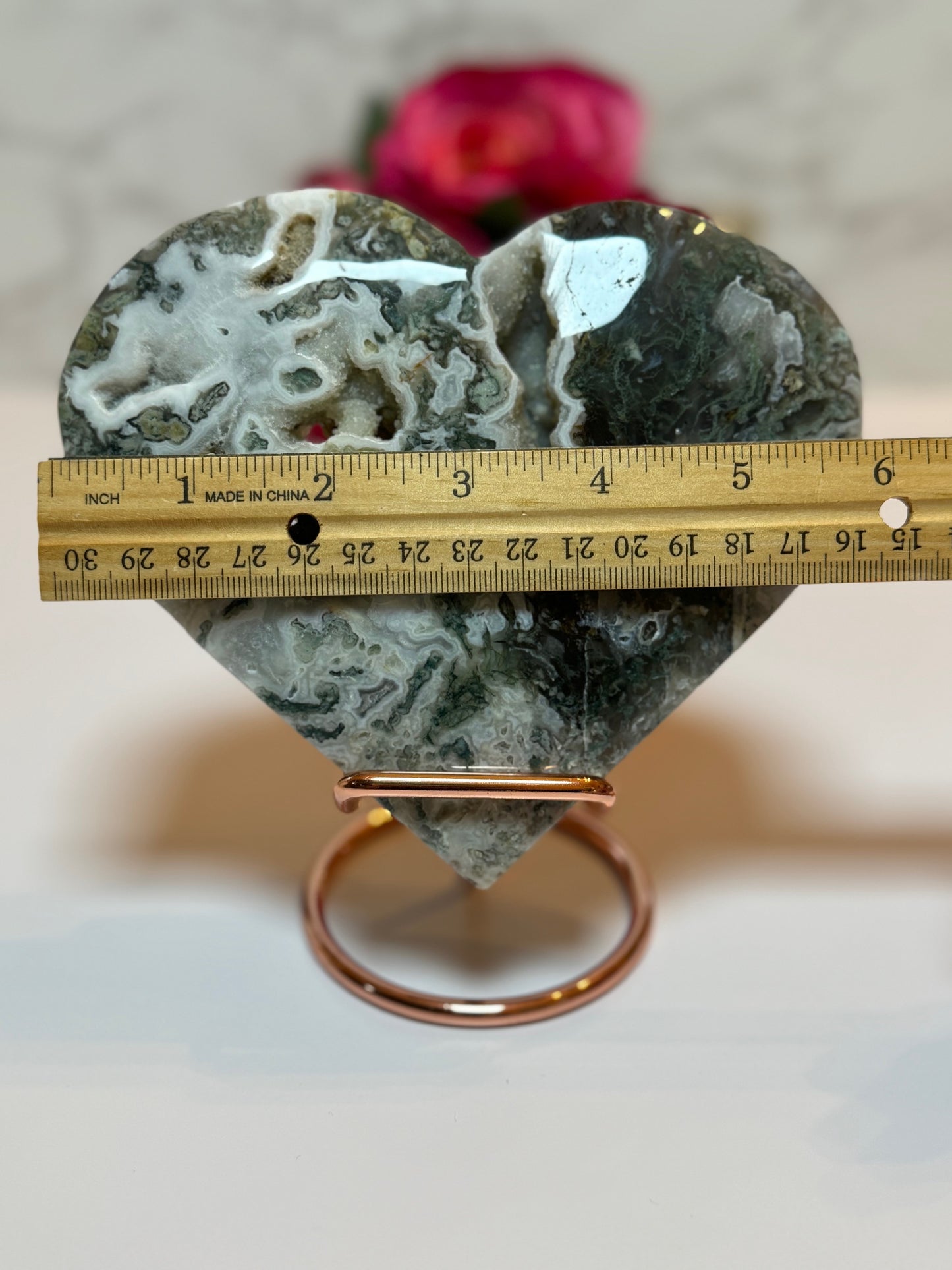Moss Heart with Stand