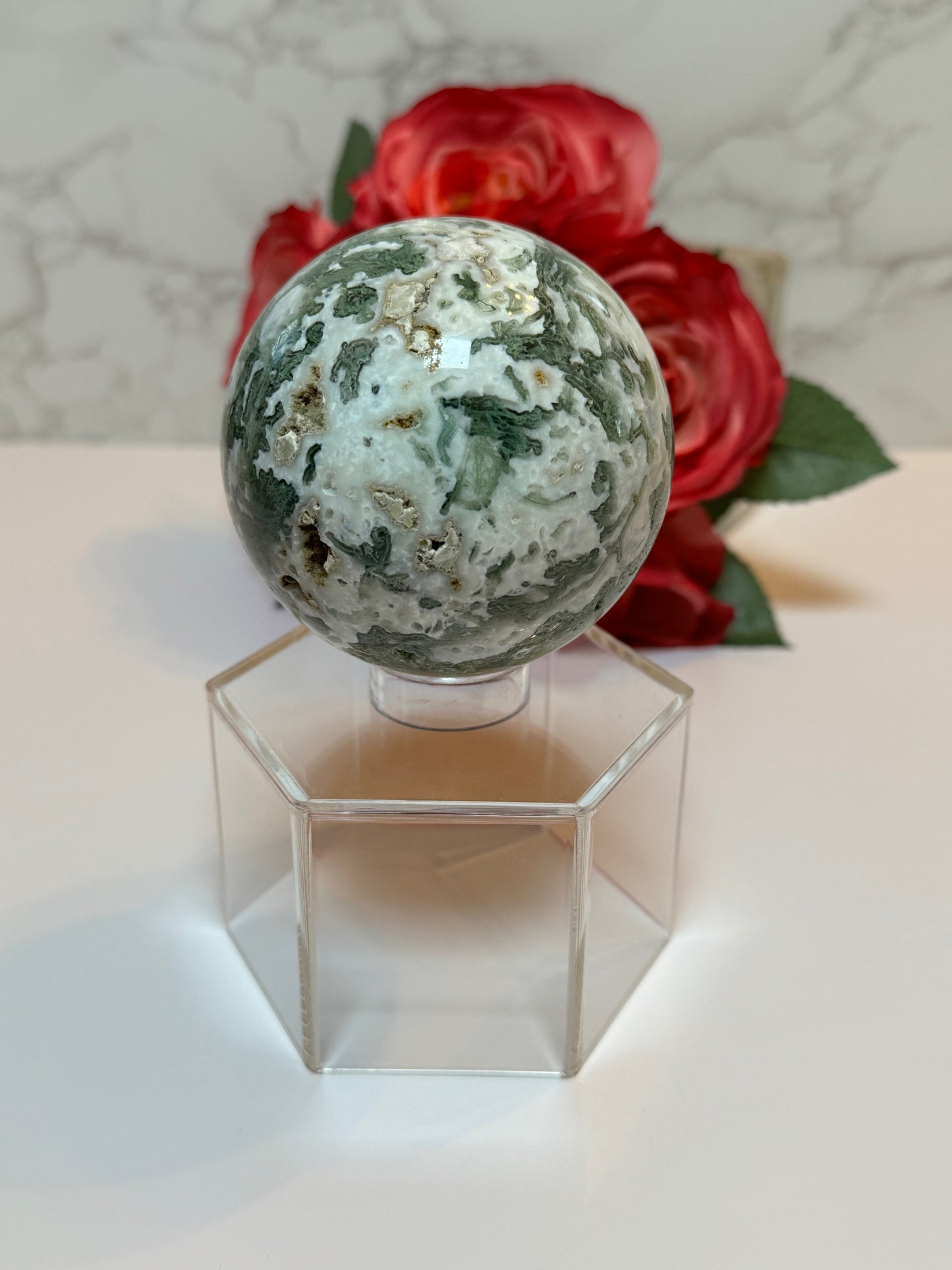 Moss Agate Sphere