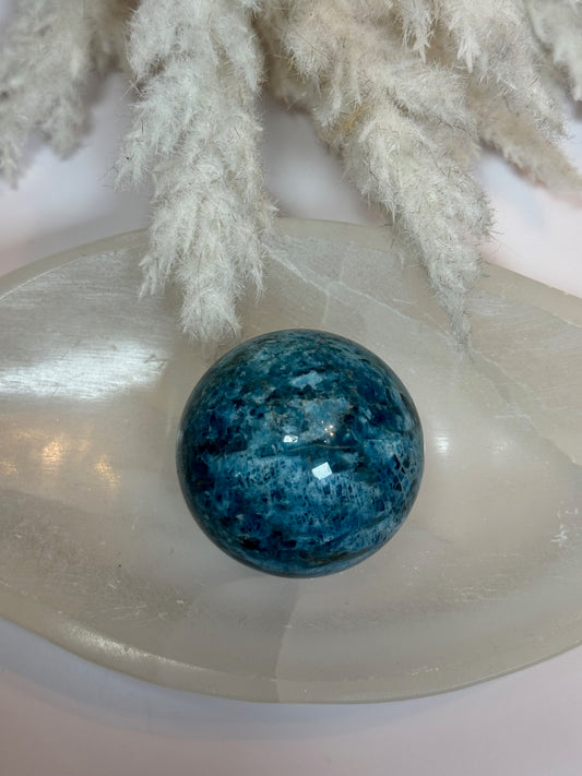 Blue Apatite Sphere