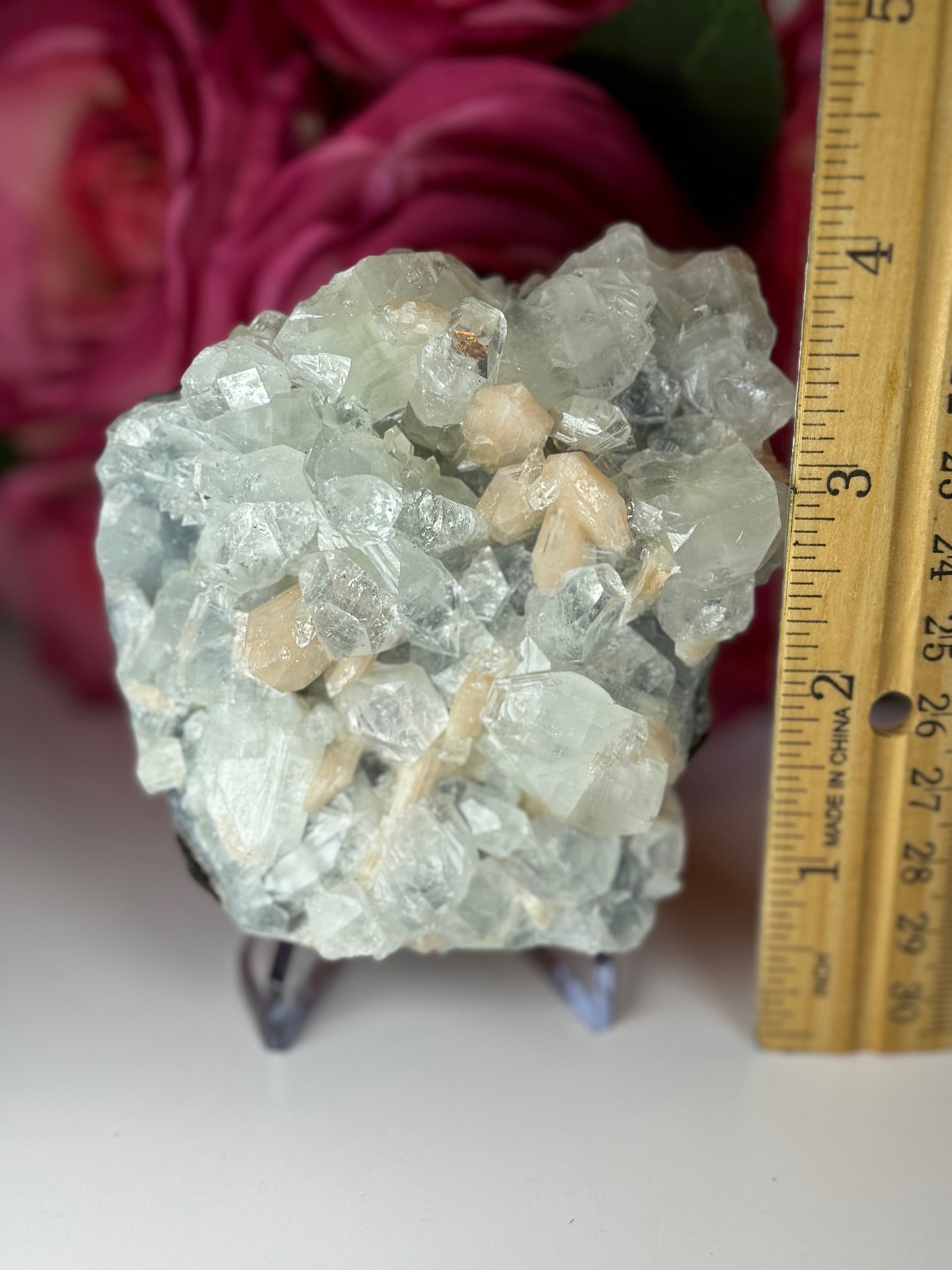 Apophyllite with Peach Stilbite