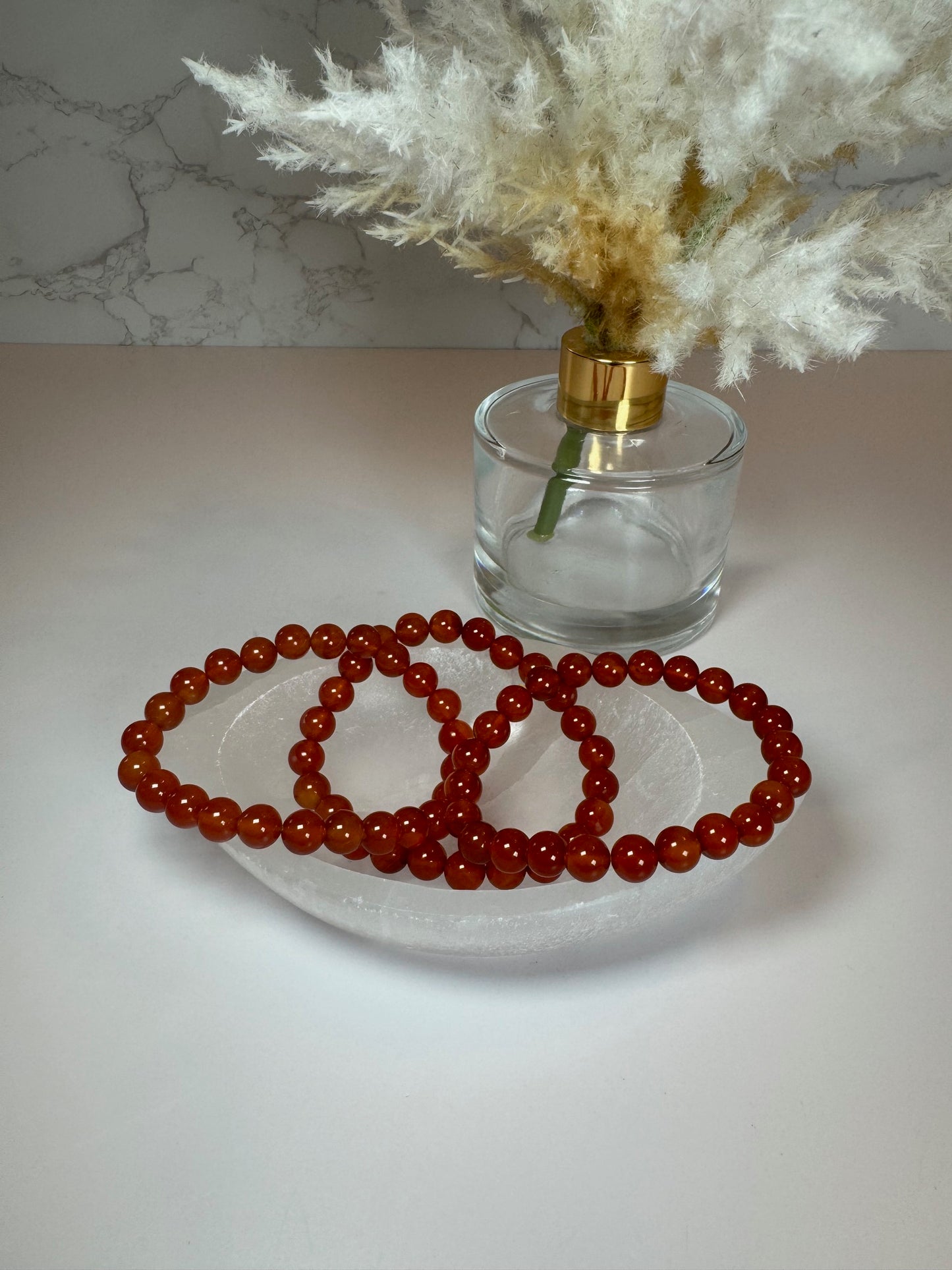 Carnelian Stretch Bracelet 8mm