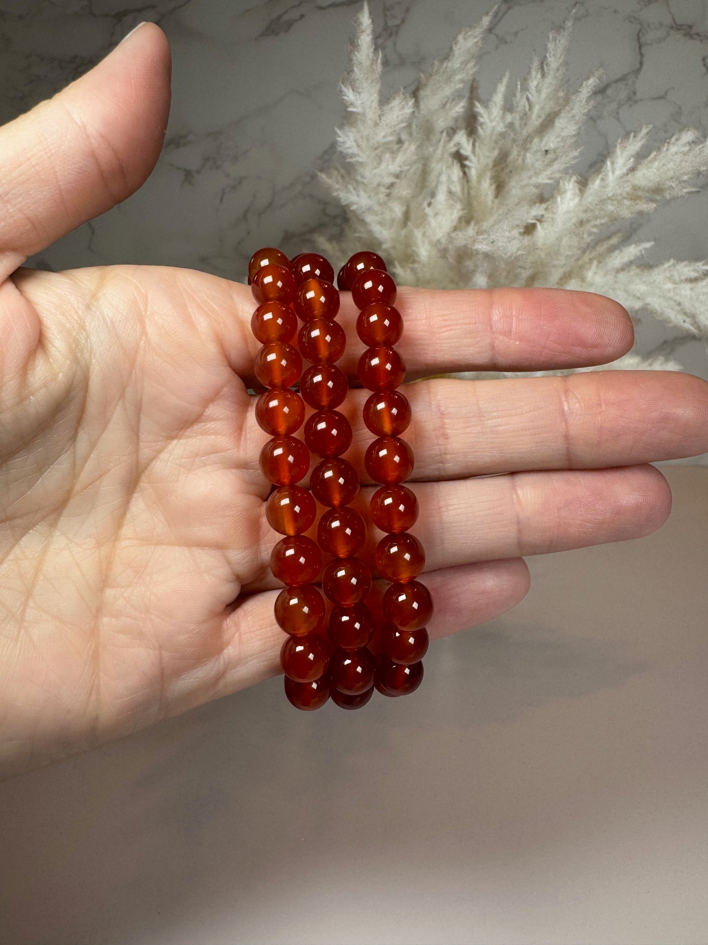 Carnelian Stretch Bracelet 8mm