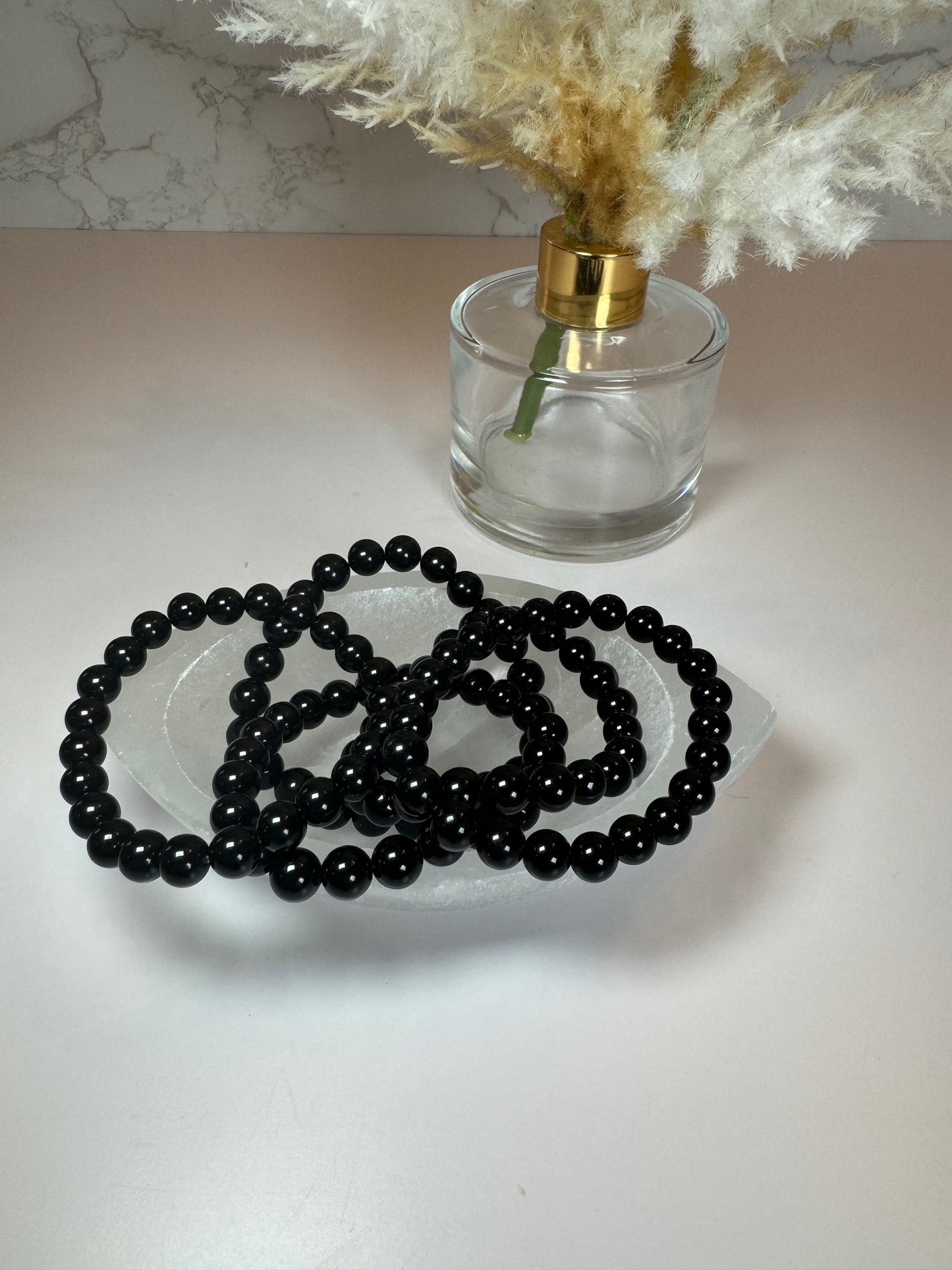 Black Obsidian Stretch Bracelet 8mm