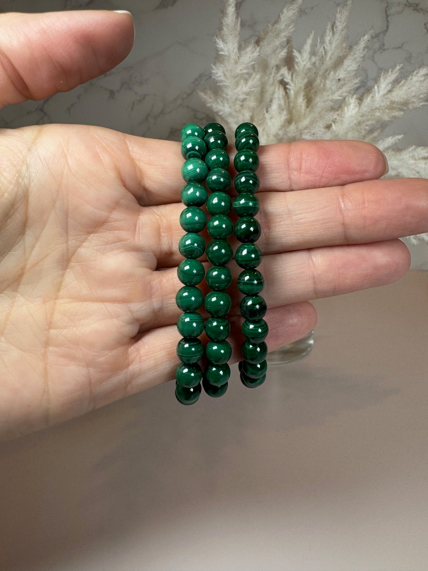 Malachite Stretch Bracelet 6mm