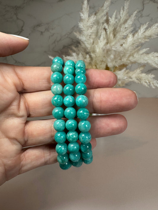 Amazonite Stretch Bracelet 8mm