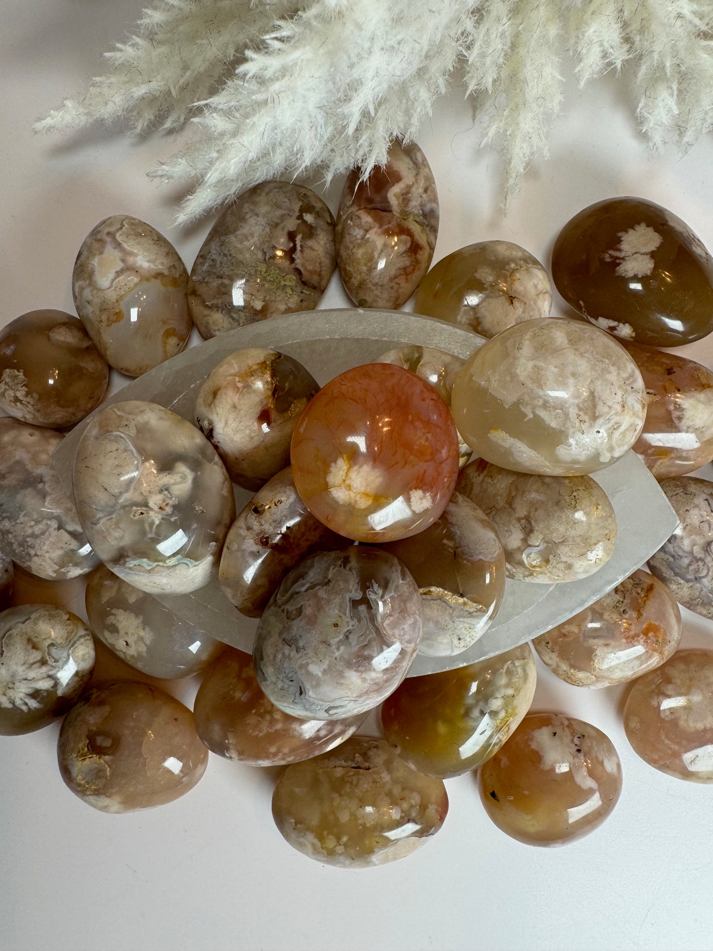 Flower Agate Small Palms