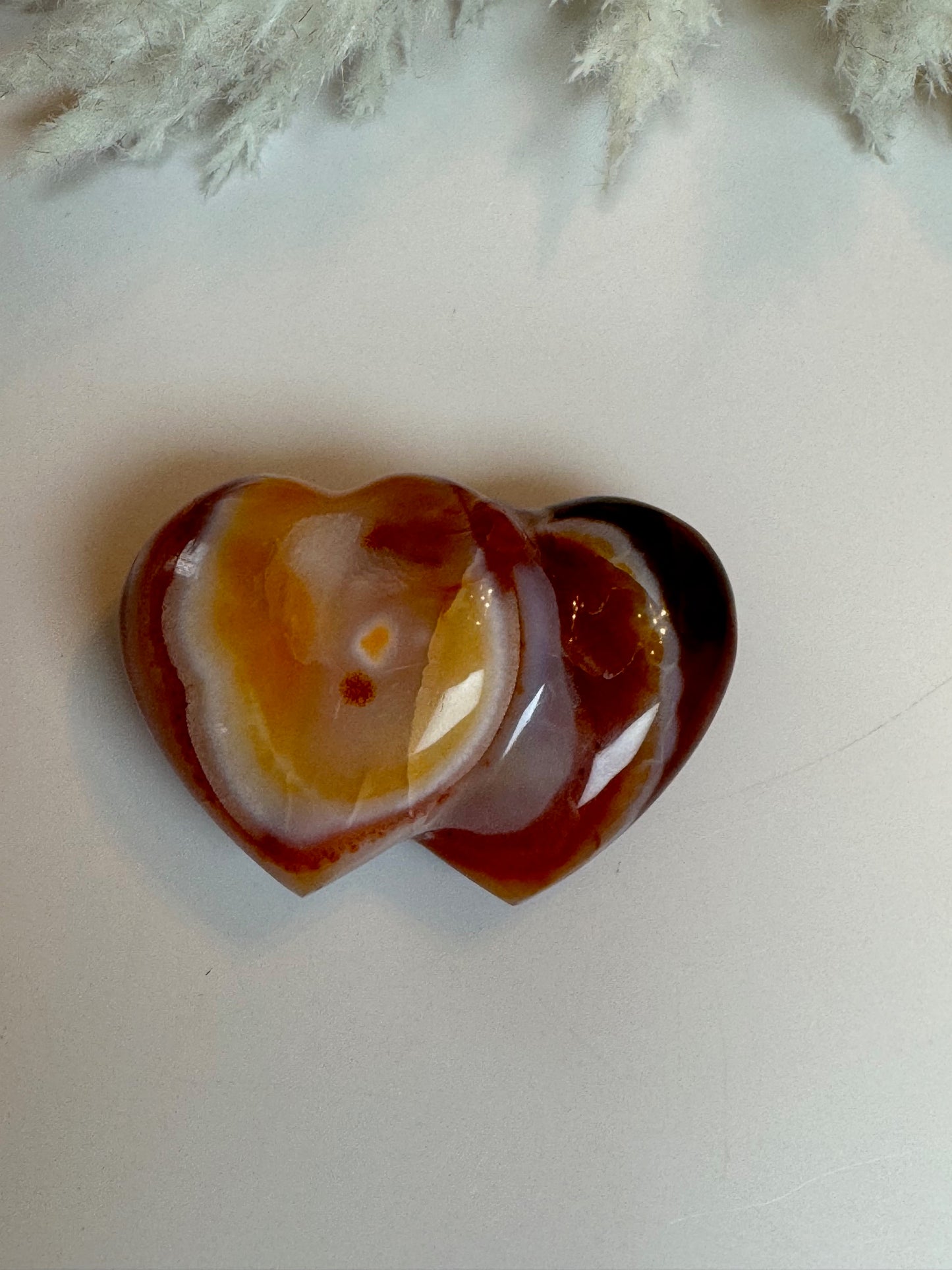 Carnelian Double Puffy Heart 10