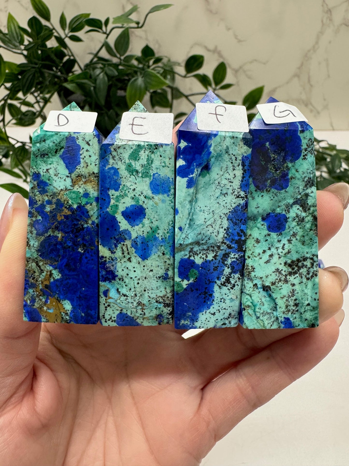 Azurite & Malachite Small Towers