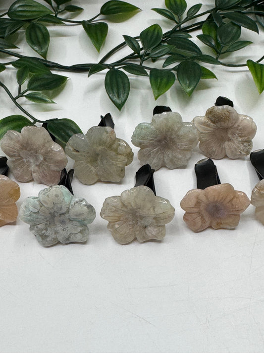 Flower Agate Flower Car Vent Clip