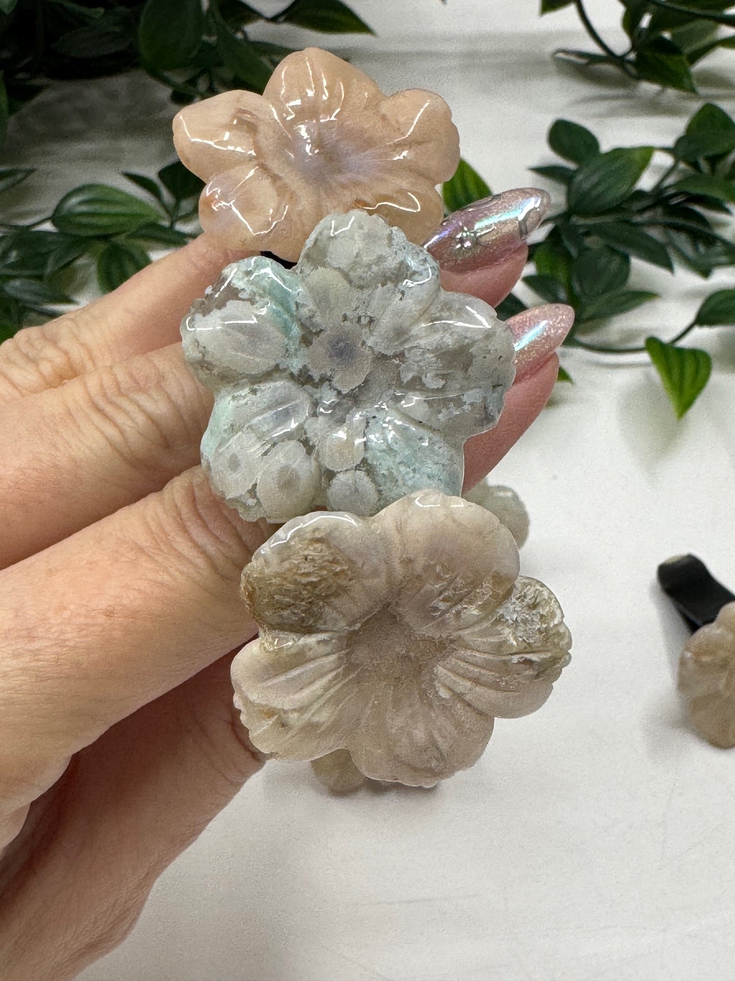 Flower Agate Flower Car Vent Clip