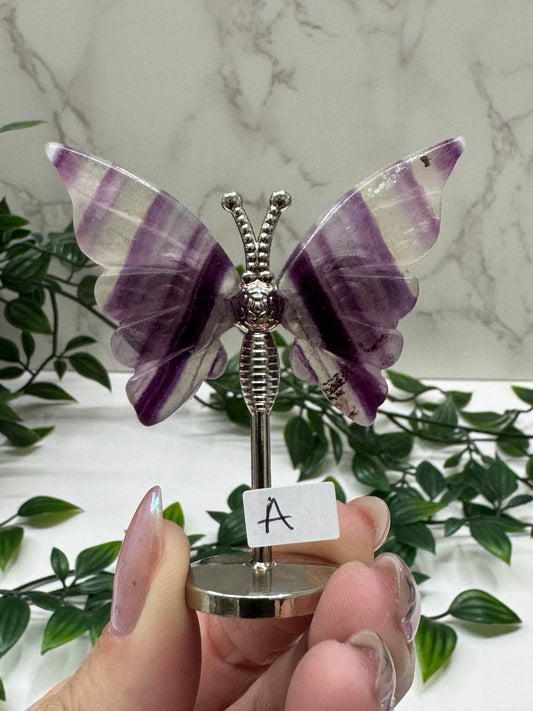 Fluorite Butterfly on Stand