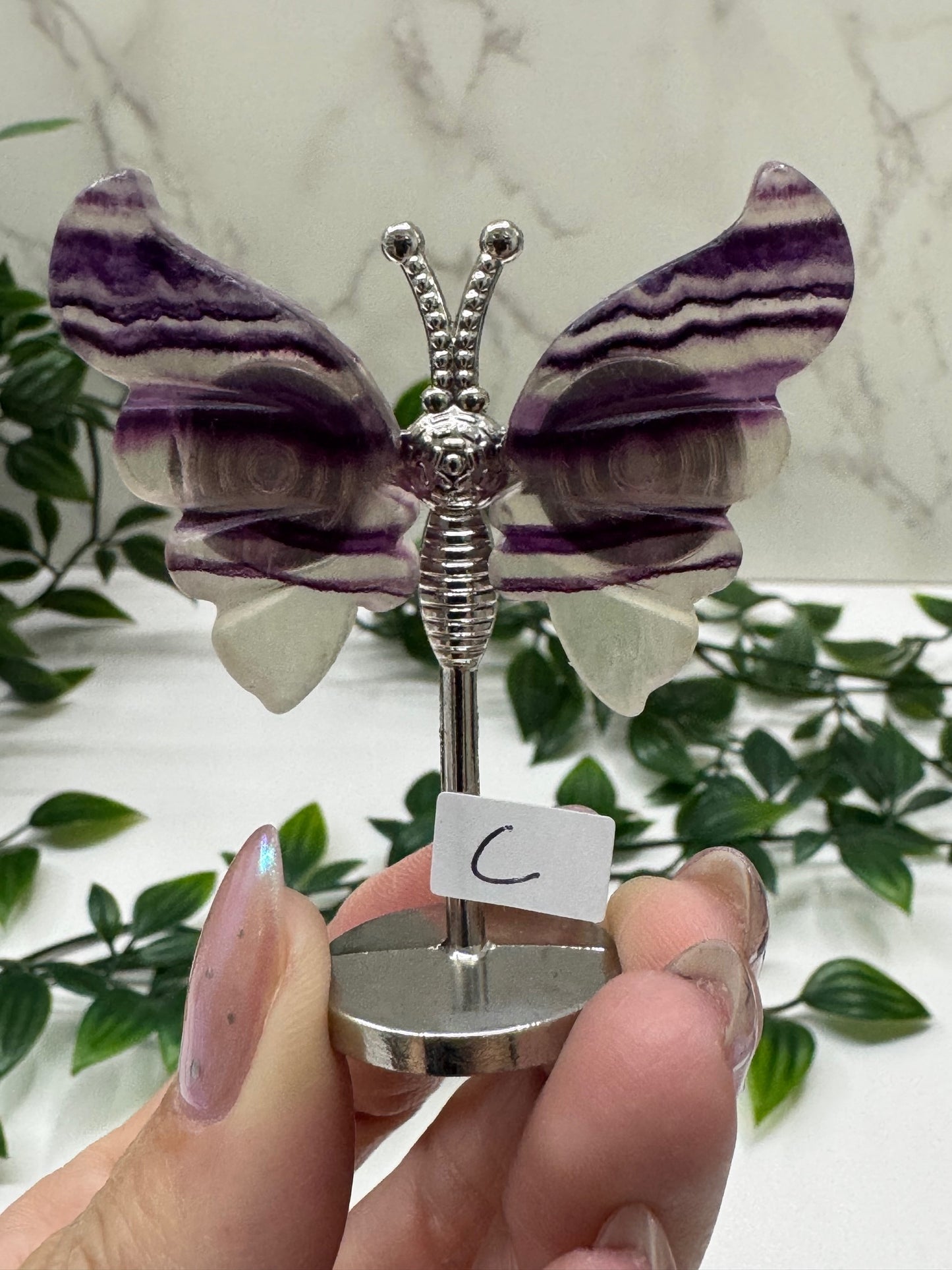 Fluorite Butterfly on Stand