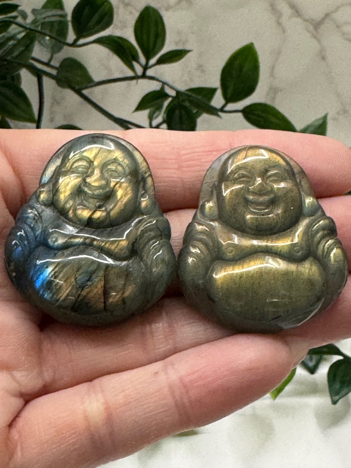 Labradorite Laughing Buddha