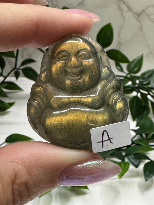Labradorite Laughing Buddha