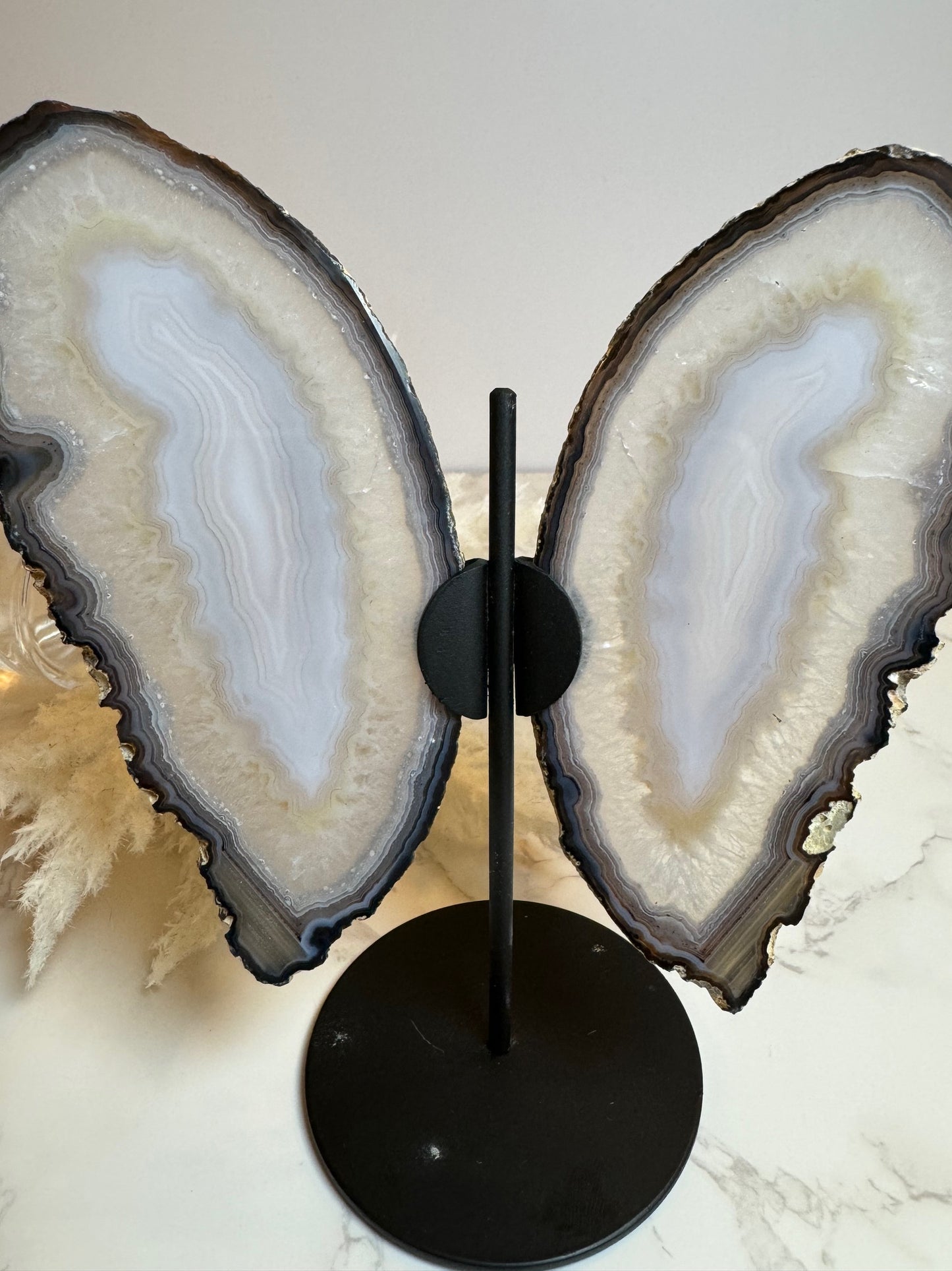 Agate Butterflies on stand