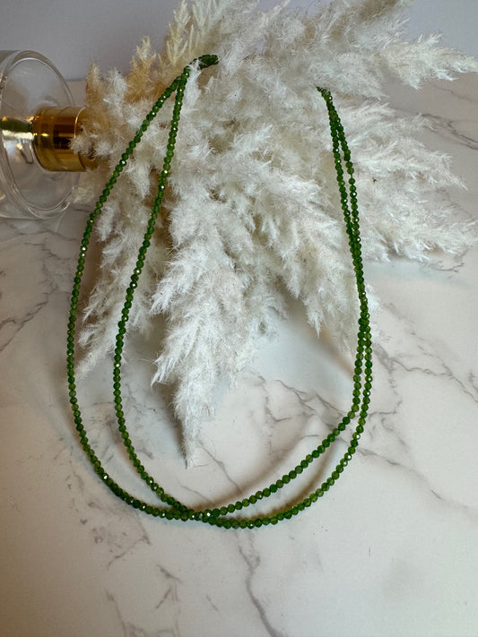 Diopside necklace